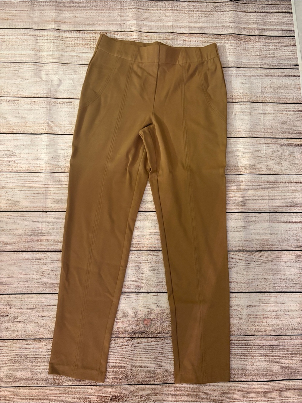 Jones New York Slim Stretch Chinos in Camel Brown